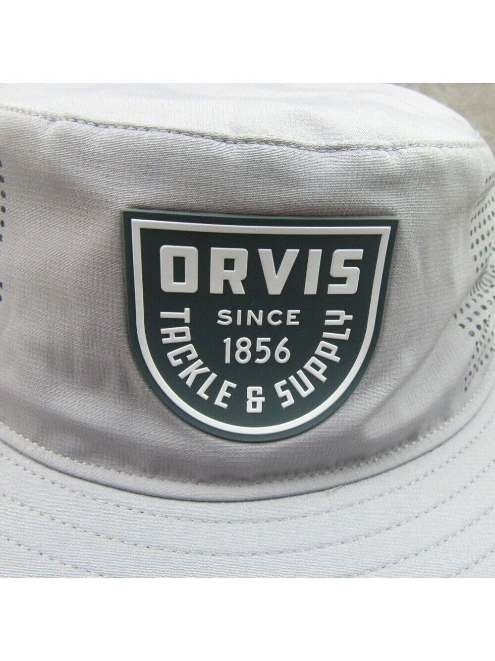 Orvis Wide-Brim Performance Sun Hat Titanium Grey One Size Fit NEW - Picture 3 of 12